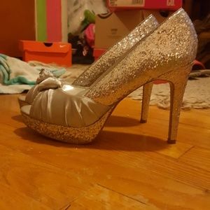 Glitter high heels
